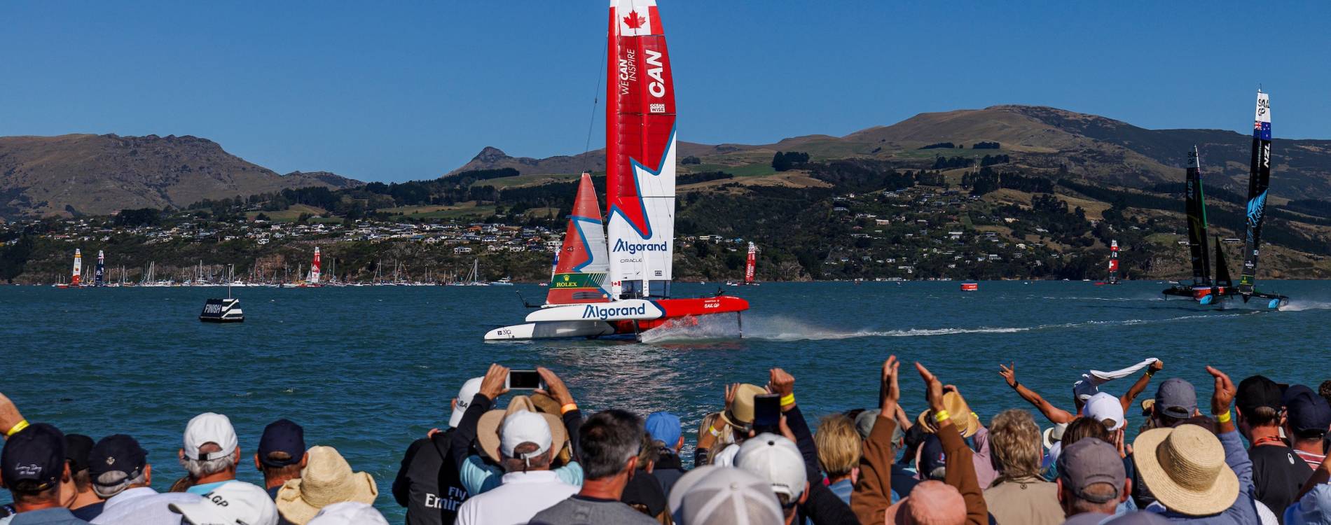 Team Canada in competition at the New Zealand Sail Grand Prix