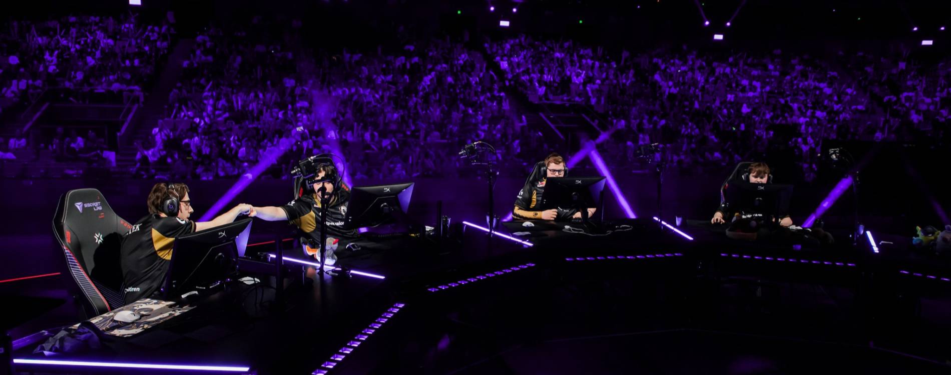 Team Heretics on stage at the Valorant Masters in Shanghai