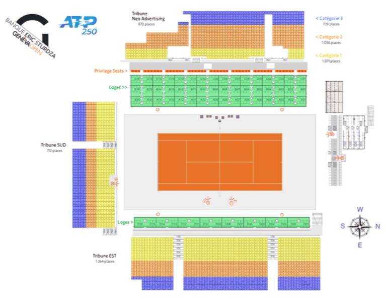 Tennis Club of Geneva Eaux-Vives Map