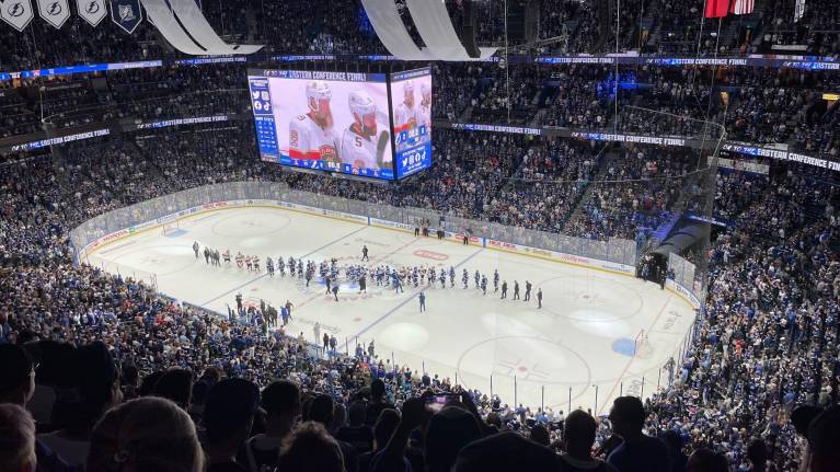 Terrace Level Section 328 at Amalie Arena