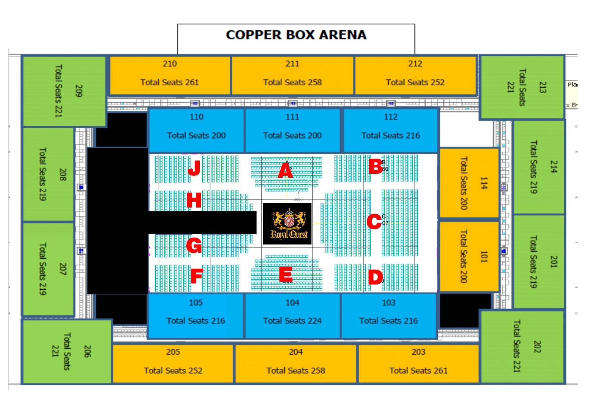 The Copper Box Arena Map
