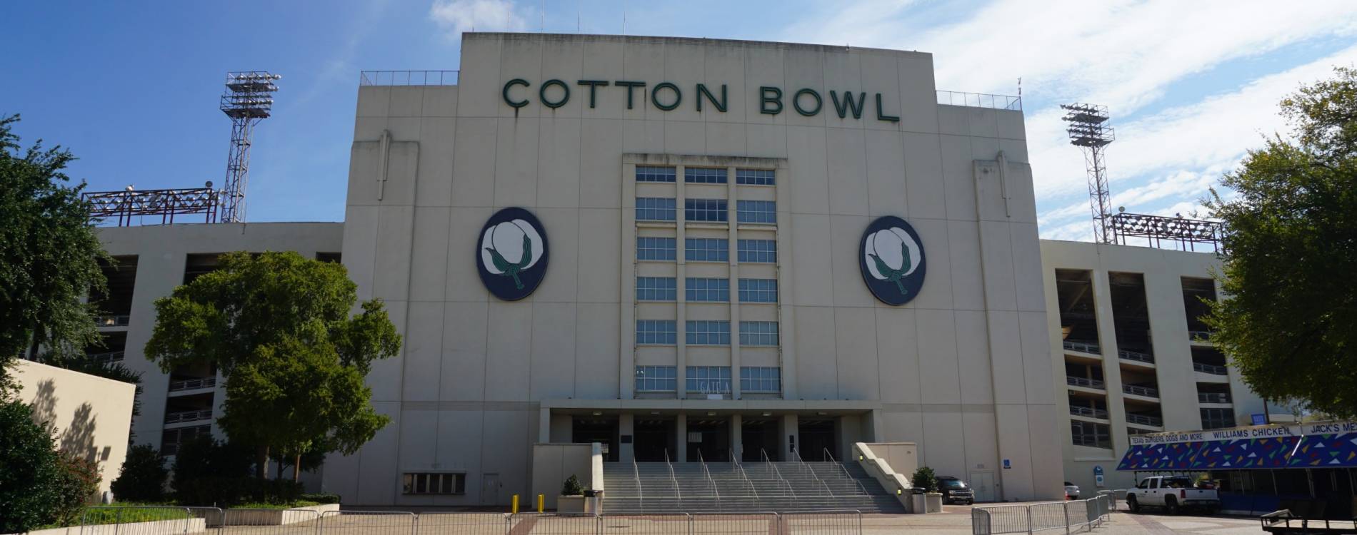 The Cotton Bowl Stadium at Fair Park in Dallas, Texas