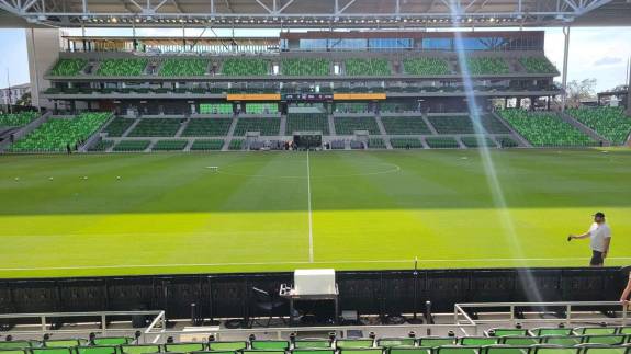 The East Club is right on the halfway line