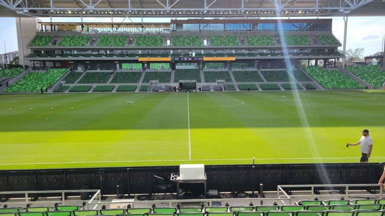 The East Club is right on the halfway line