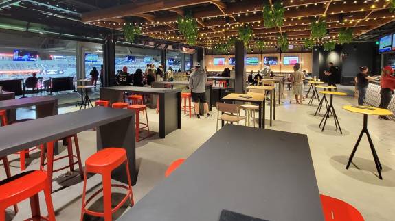 The East Club is right on the halfway line