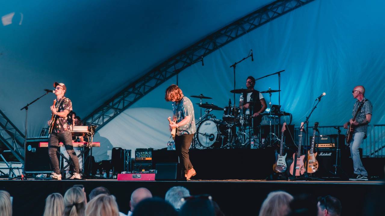 The Fray performing at the Los Angeles County Arboretum and Botanic Garden