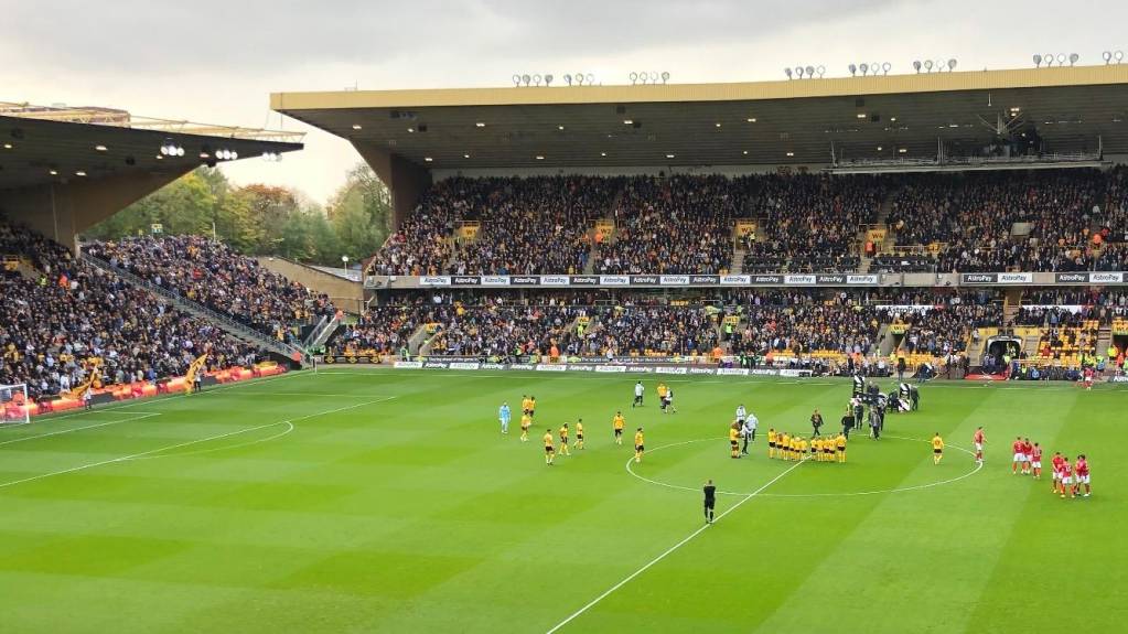 The Graham Hughes Uncovered Stand can be seen in the corner
