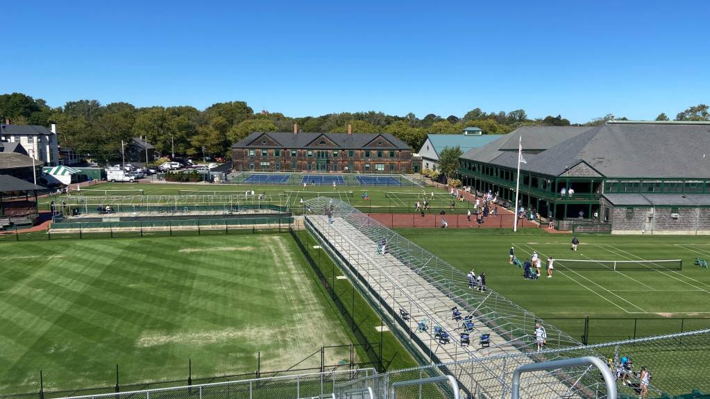 The grounds of the International Tennis Hall of Fame, in Newport, Rhode Island