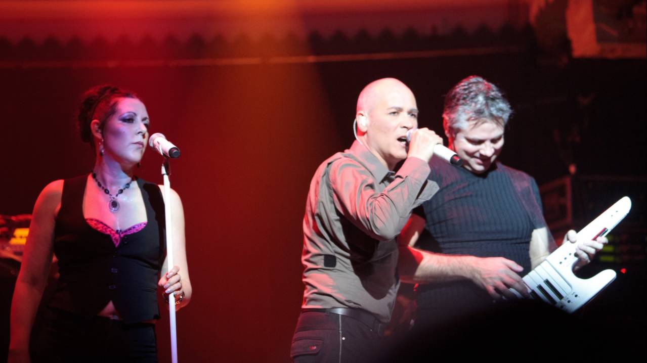 The Human League on stage at Paradiso, Amsterdam
