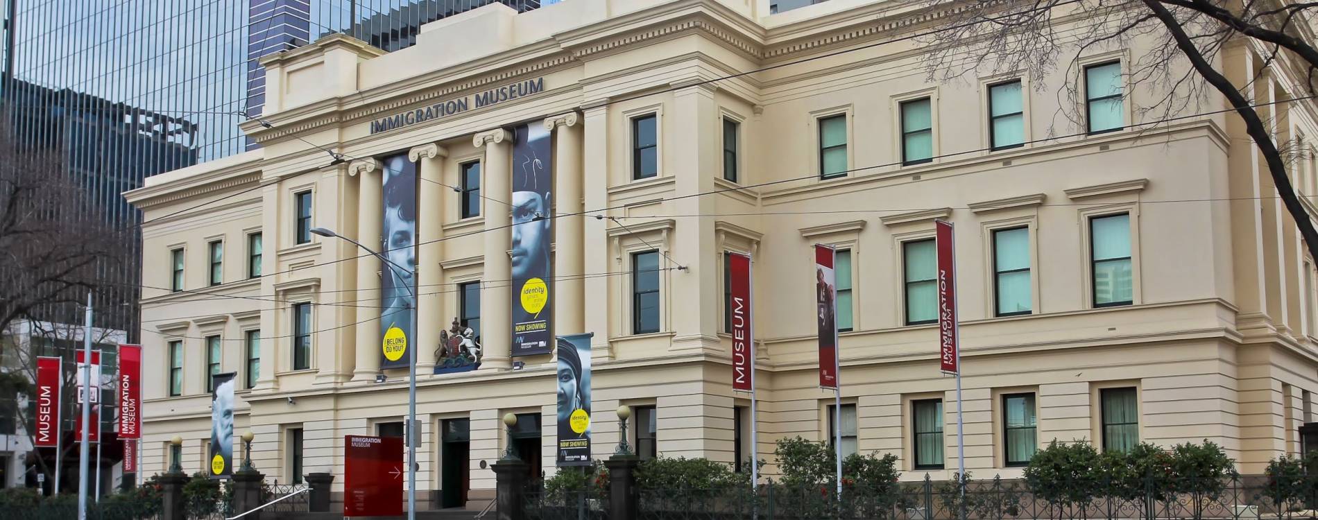 The Immigration Museum, on Flinders Street in Melbourne, Victoria, in the Old Customs House