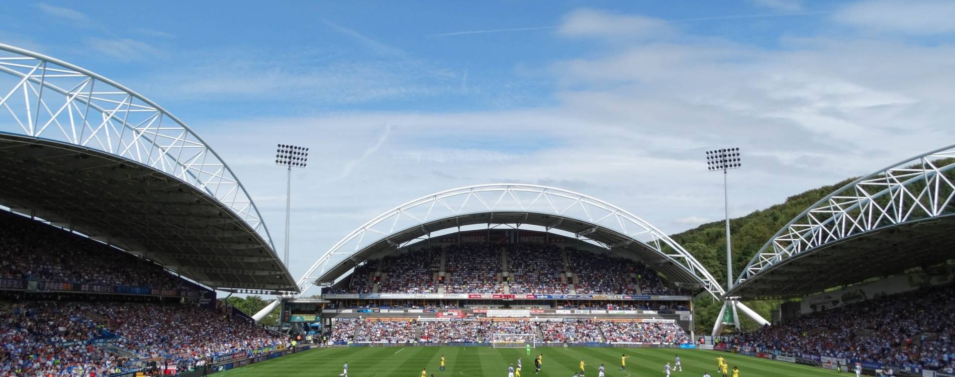 The John Smith's Stadium, during a football match between Huddersfield Town and Chelsea