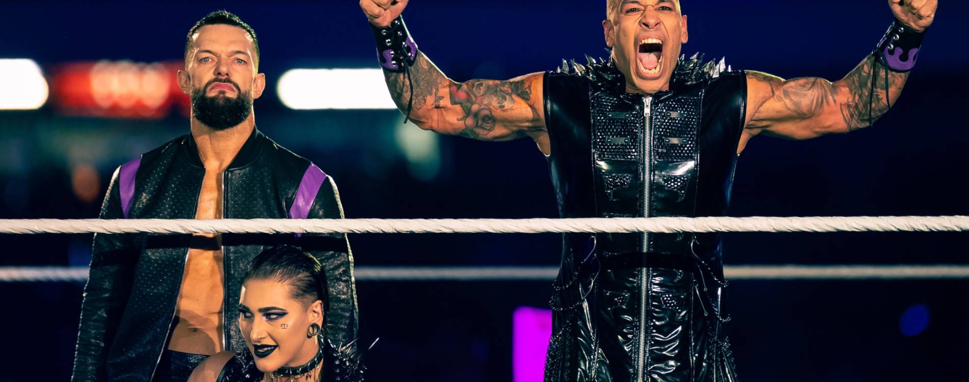 The Judgement Day work the crowd