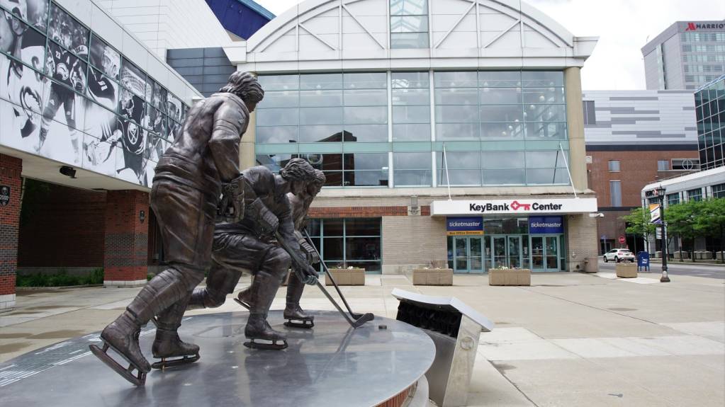 The KeyBank Center in Buffalo, home of the Sabres
