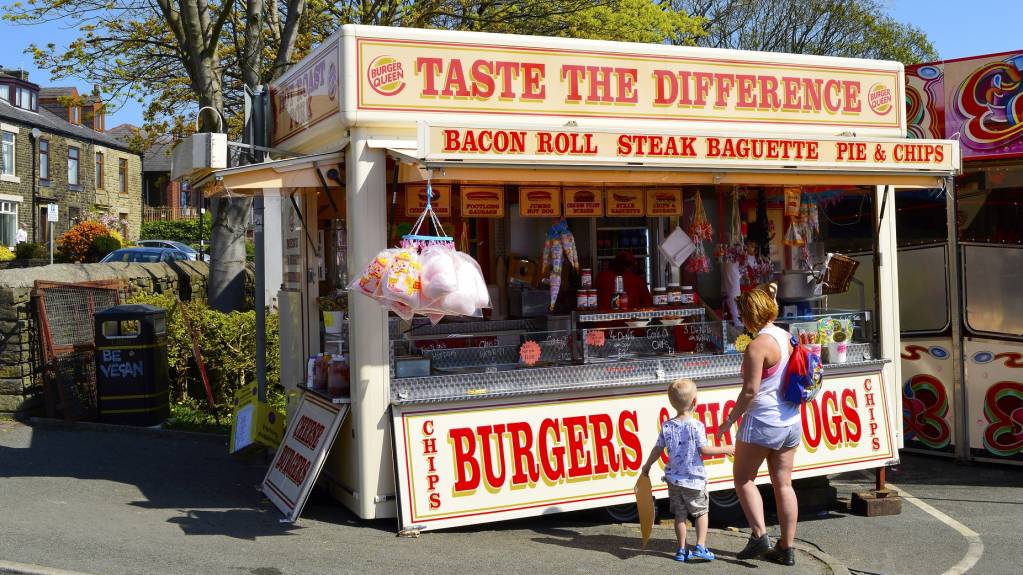 The kind of burger van you might find outside a football ground