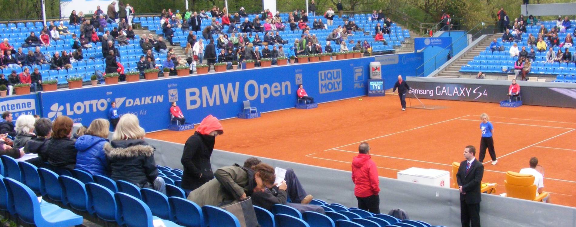The main show court at the BMW Open in Munich