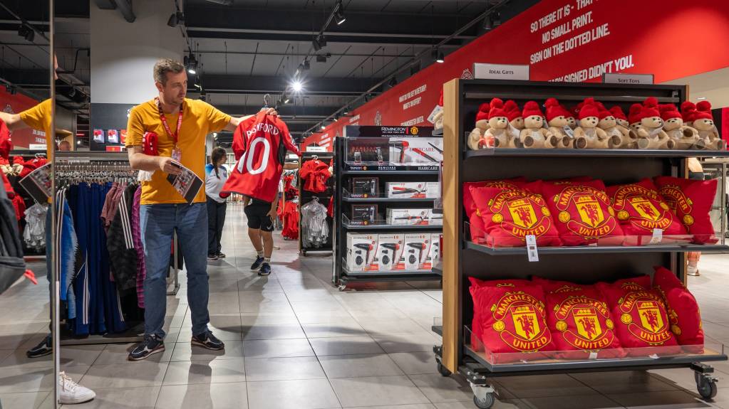 The megastore at Old Trafford