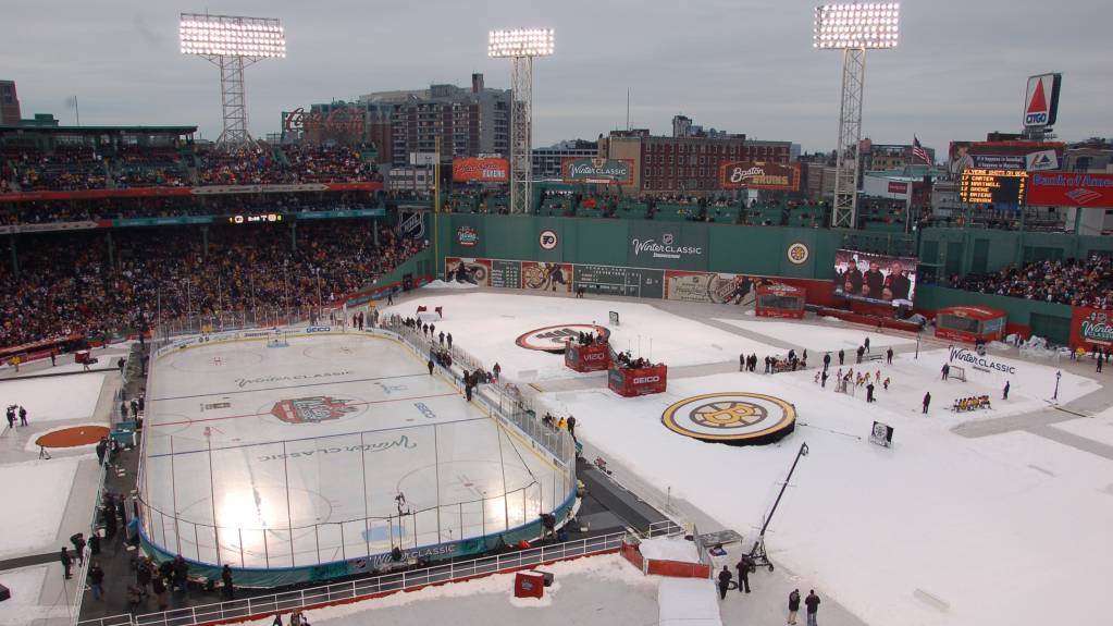 The NHL Winter Classic was also held at Fenway Park in 2010