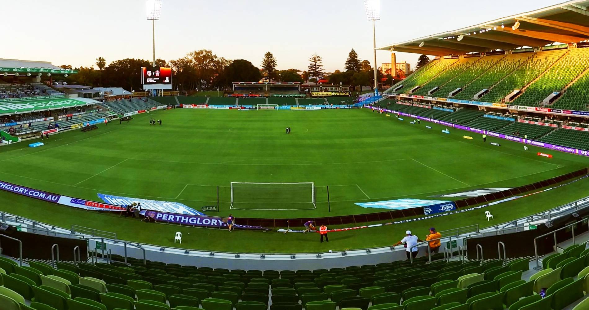 The Perth Oval after a Perth Glory match