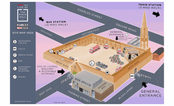 The Piece Hall Map