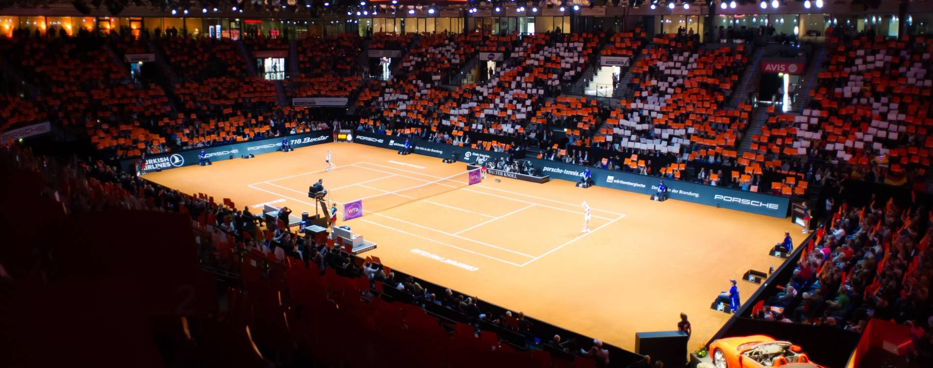 The Porsche Tennis Grand Prix, held at the Porsche-Arena in Stuttgart