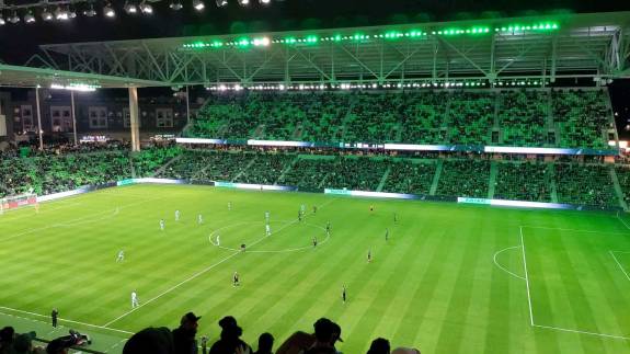 The Premium Terrace is further from the pitch