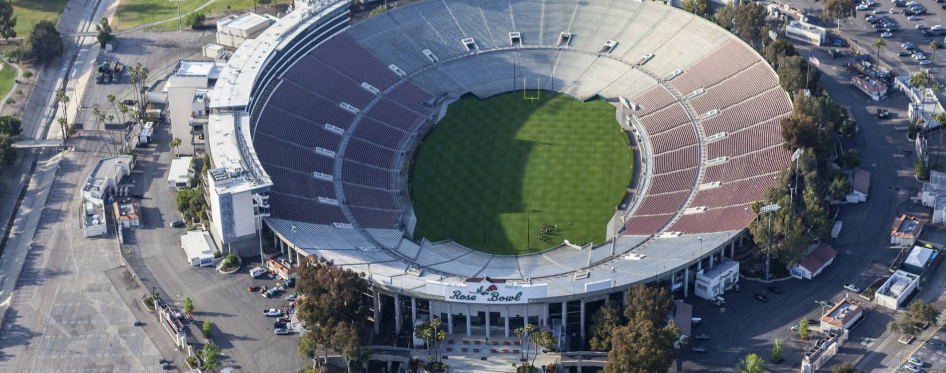 The Rose Bowl is an iconic stadium in Pasadena