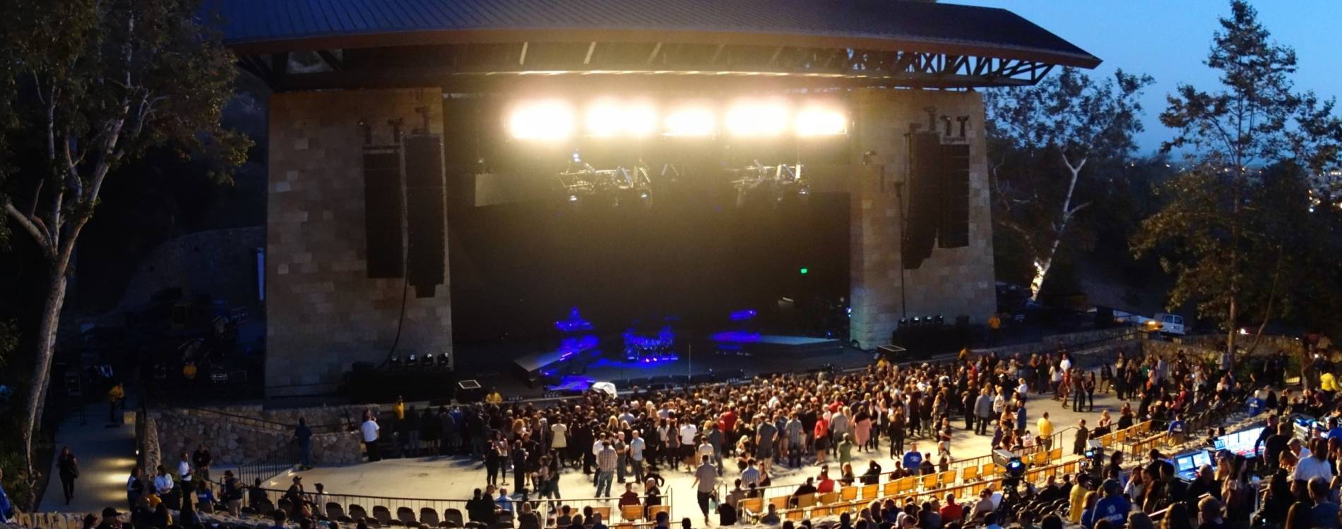 The Santa Barbara Bowl before a Depeche Mode concert