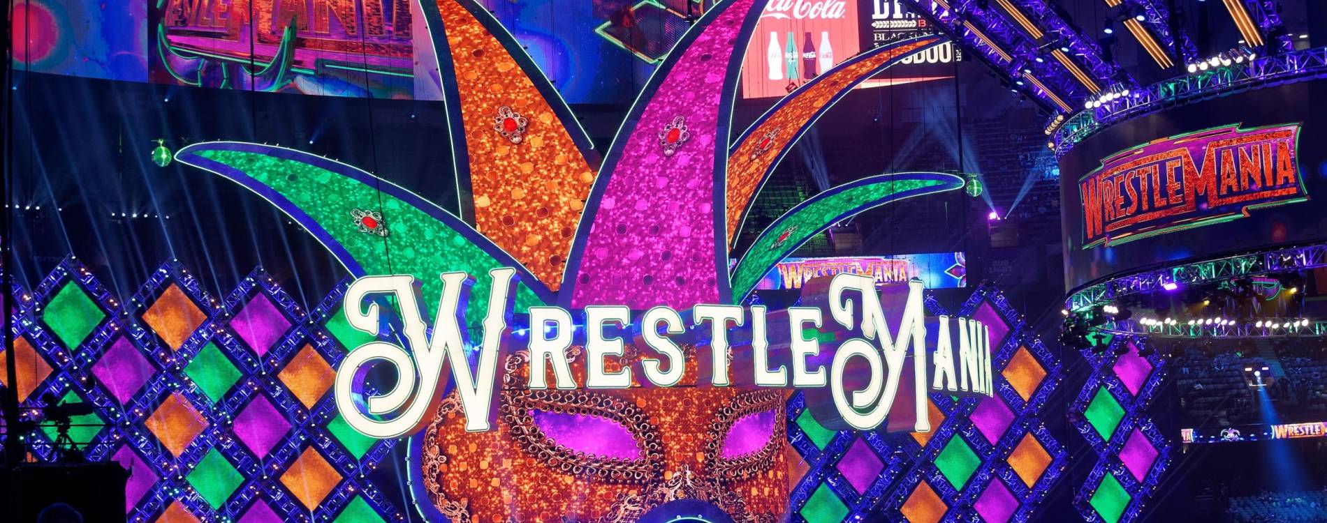 The stage for WrestleMania 34 in New Orleans