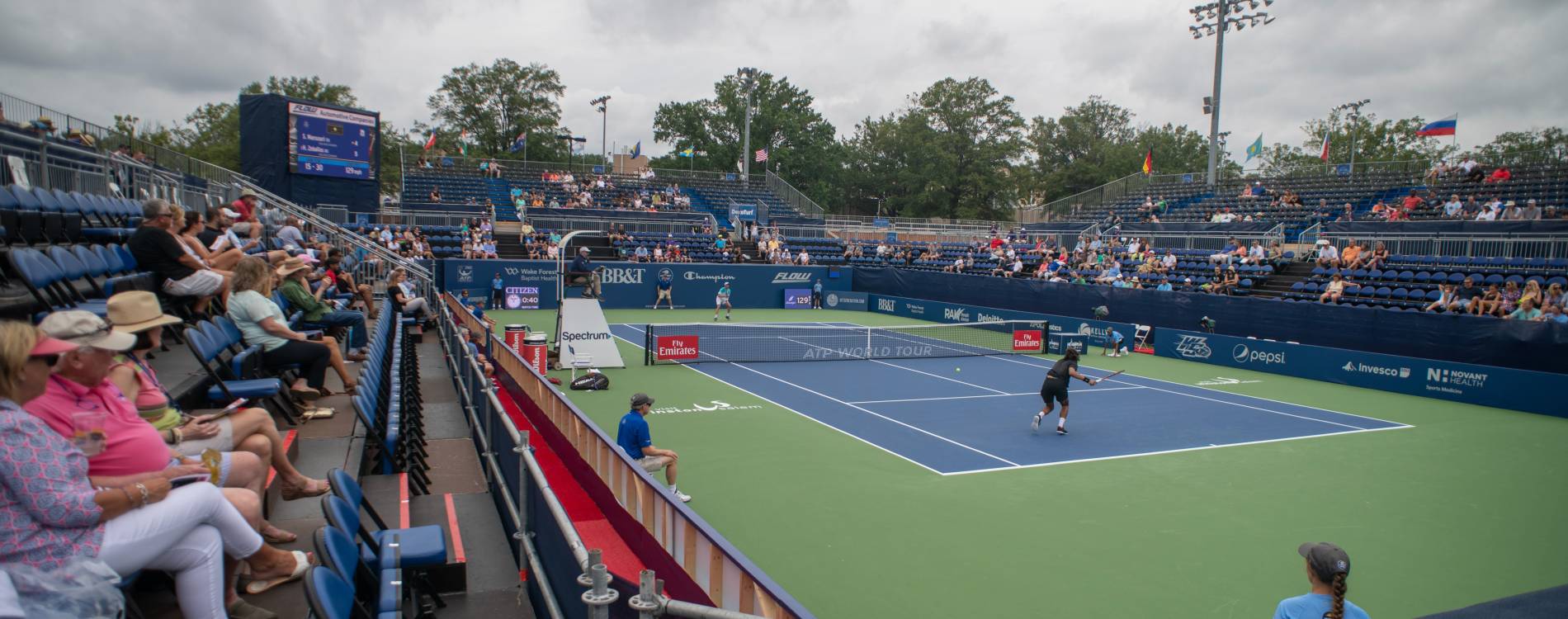 The Tennis Complex's main show court, during the Winston-Salem Open