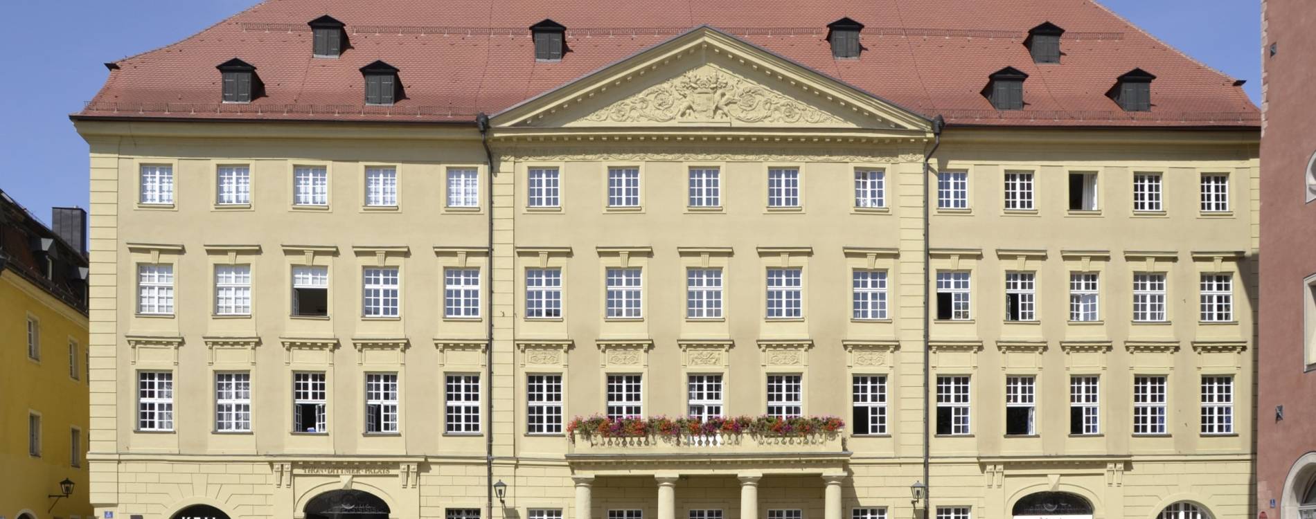 The Thon-Dittmer-Palais at the Haidplatz in Regensburg, Bavaria