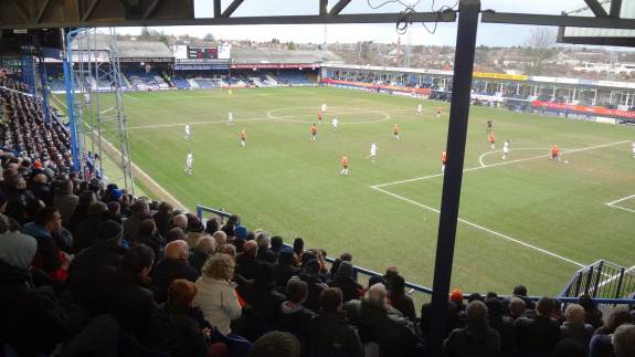 The view from the David Preece Stand at Kenilworth Road