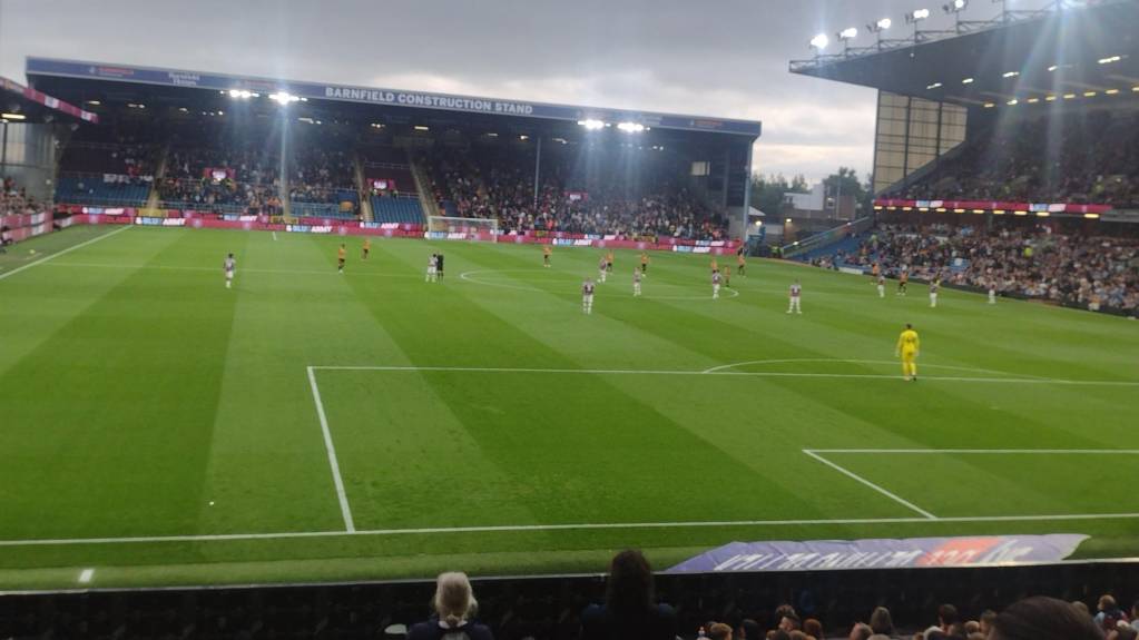 The view from the Jimmy McIlroy Stand lower tier