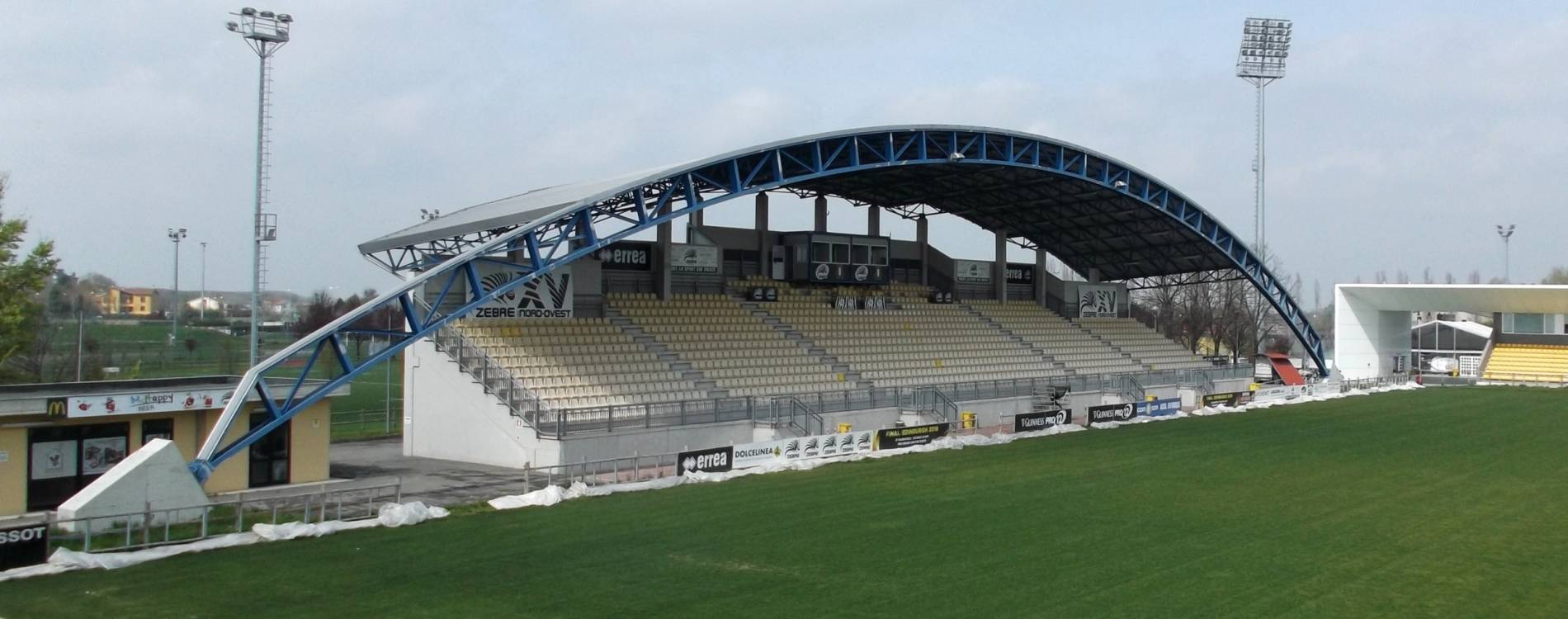 The west stand of Stadio Sergio Lanfranchi, in Parma