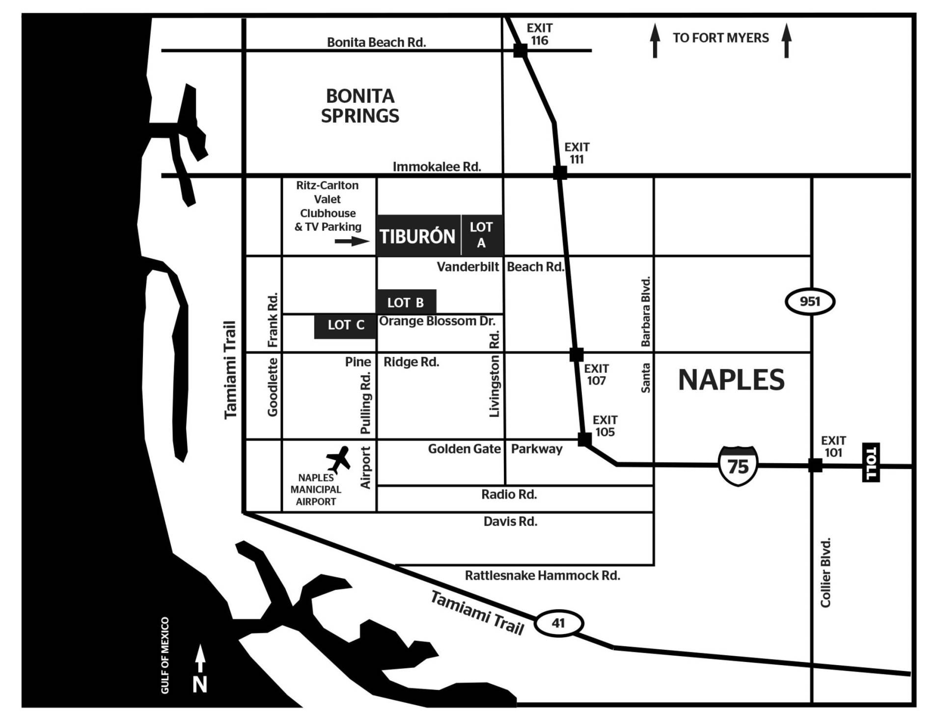 Tiburón Golf Club Map