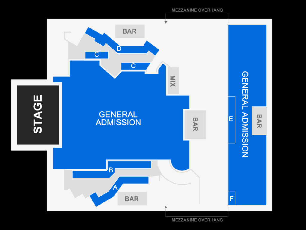 Commodore Ballroom Map
