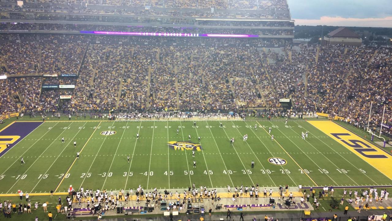 Tiger Terrace (Sections 510520, 530543) LSU Tigers Football vs