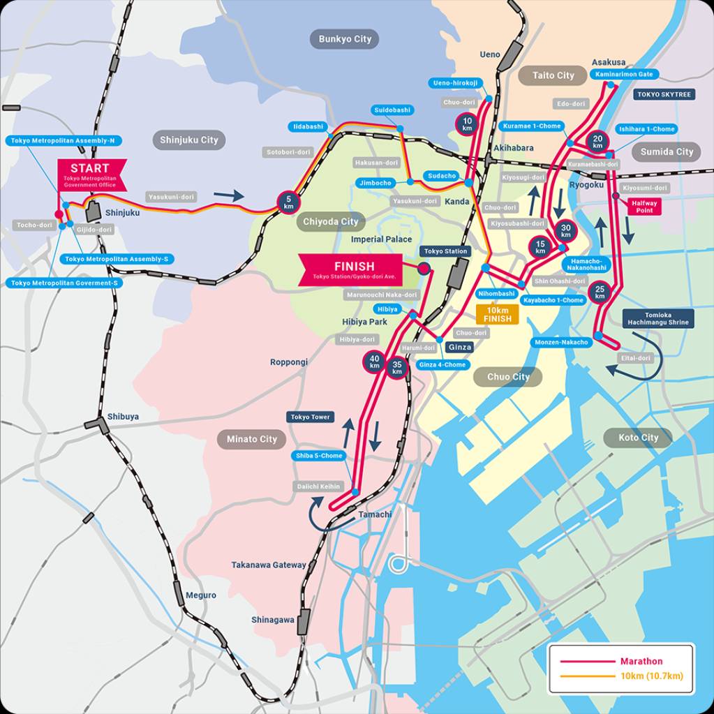 Tokyo Marathon Route V2 15910 