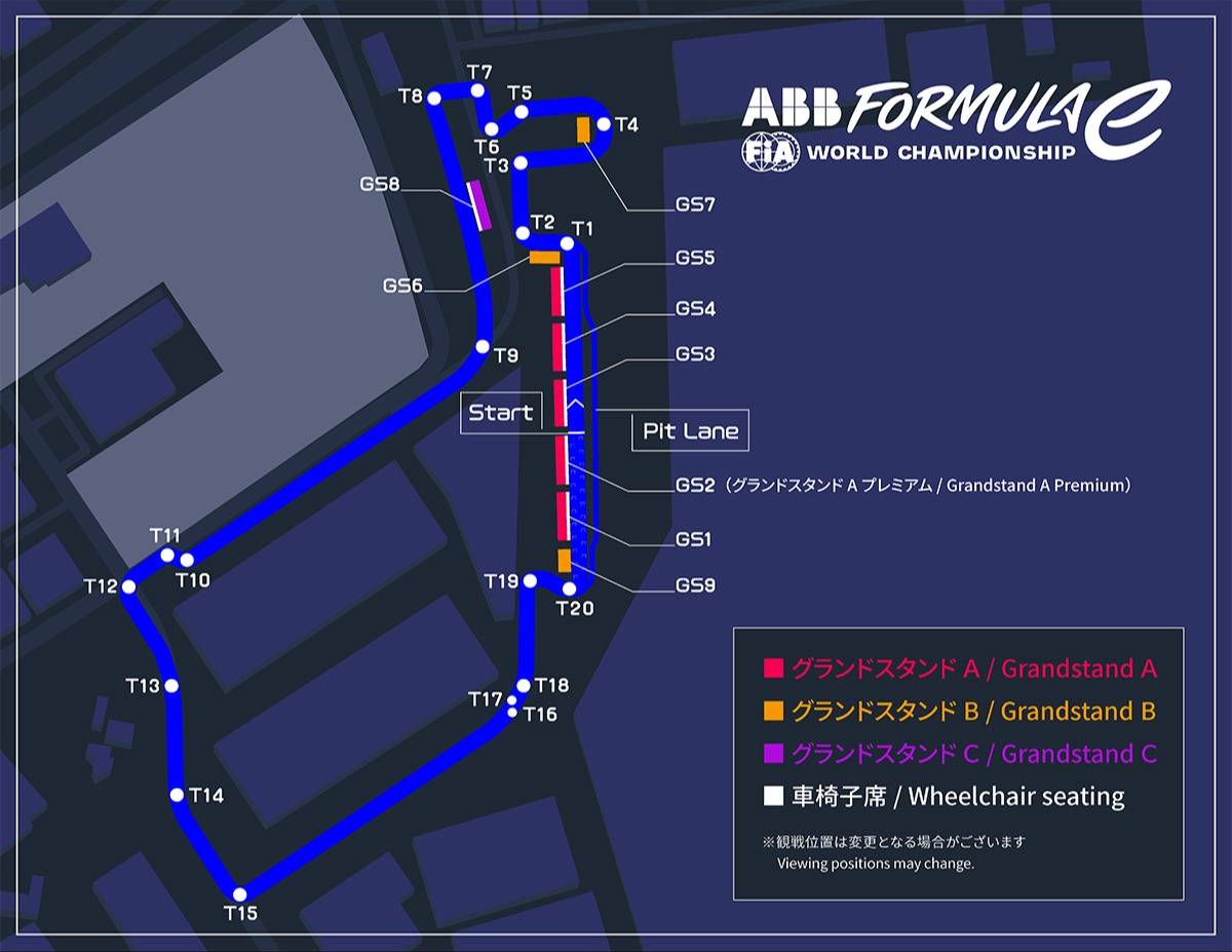 Tokyo Street Circuit Map