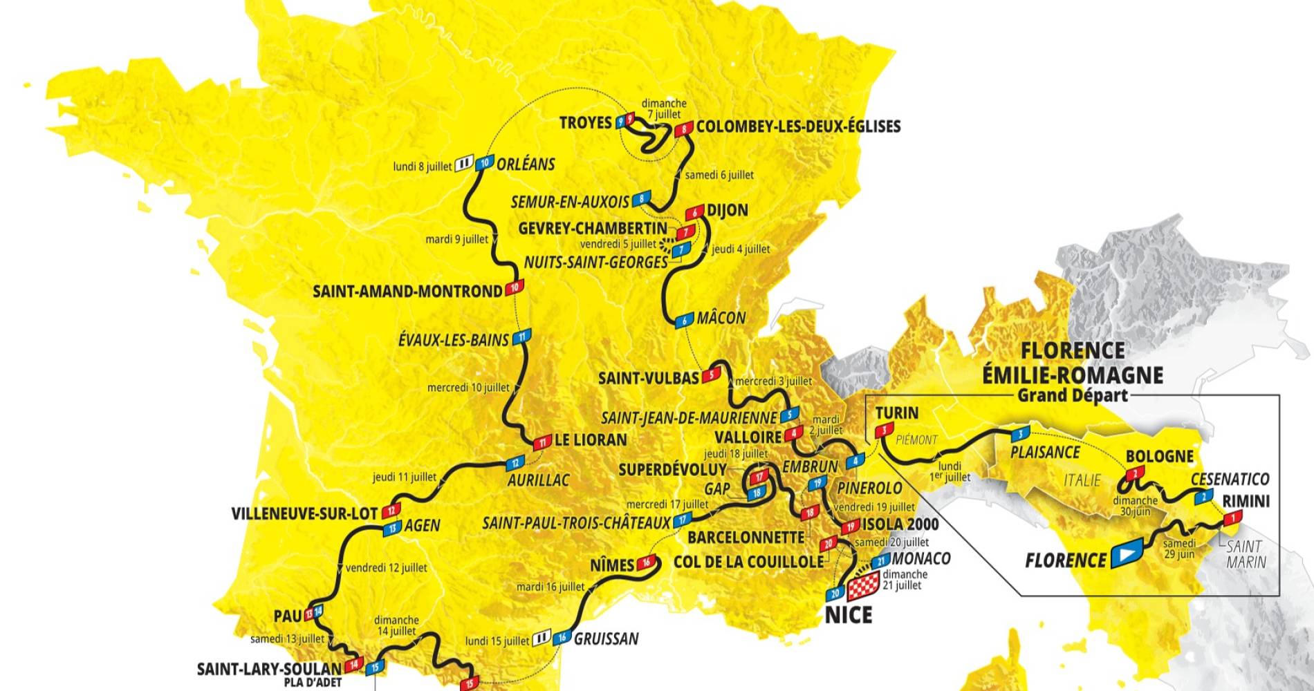 Stage 2 Cesenatico > Bologna Tour de France Tickets 30 Jun 2024