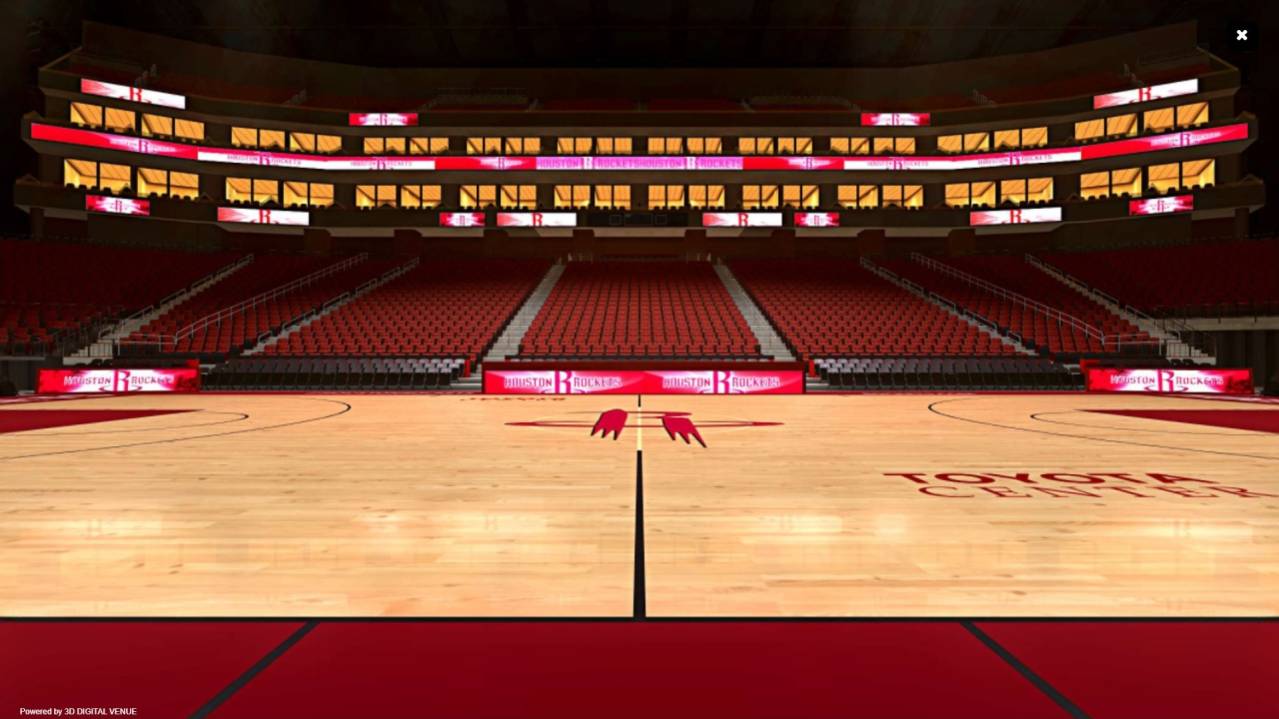 Floor Houston Rockets V Chicago Bulls