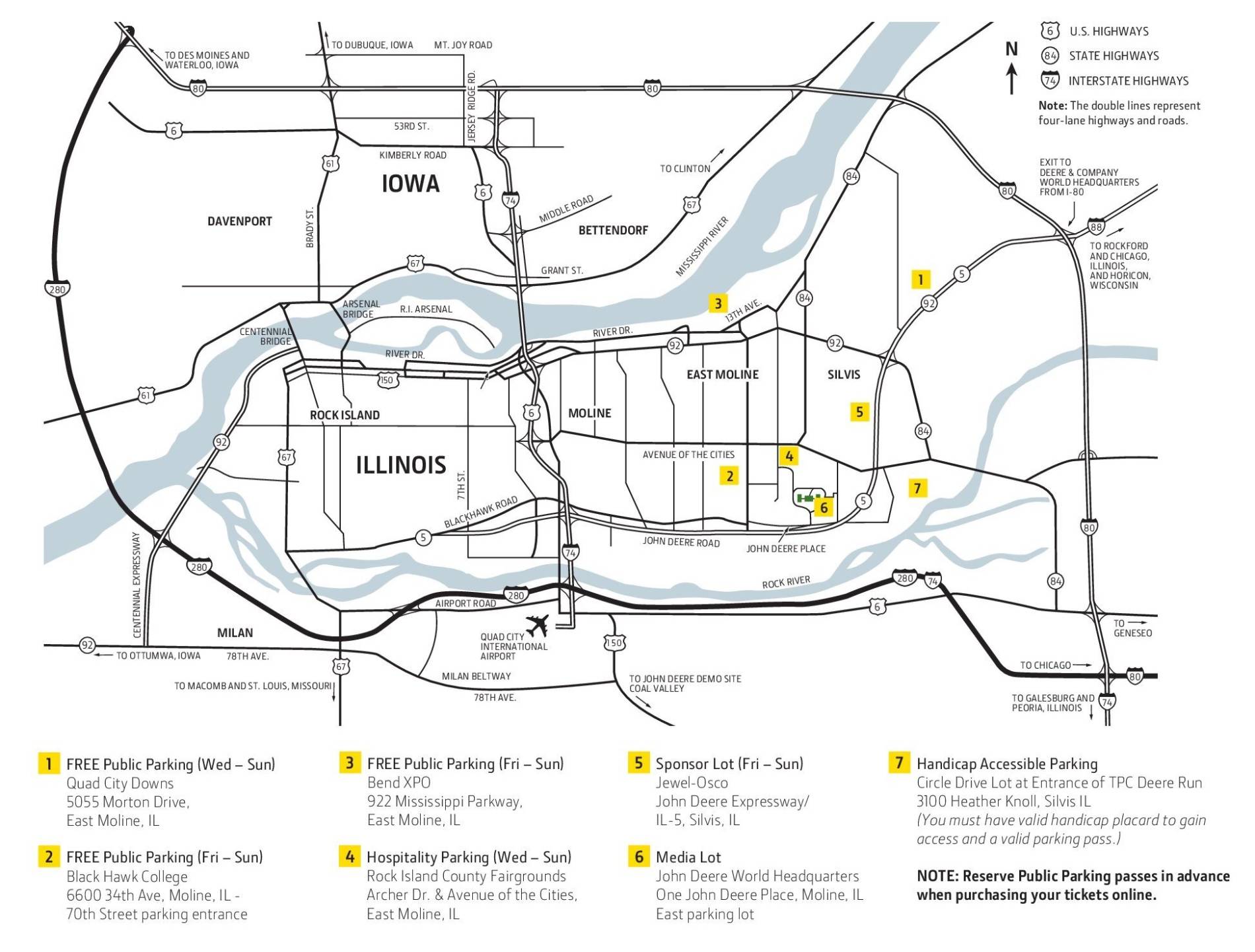 TPC Deere Run Map