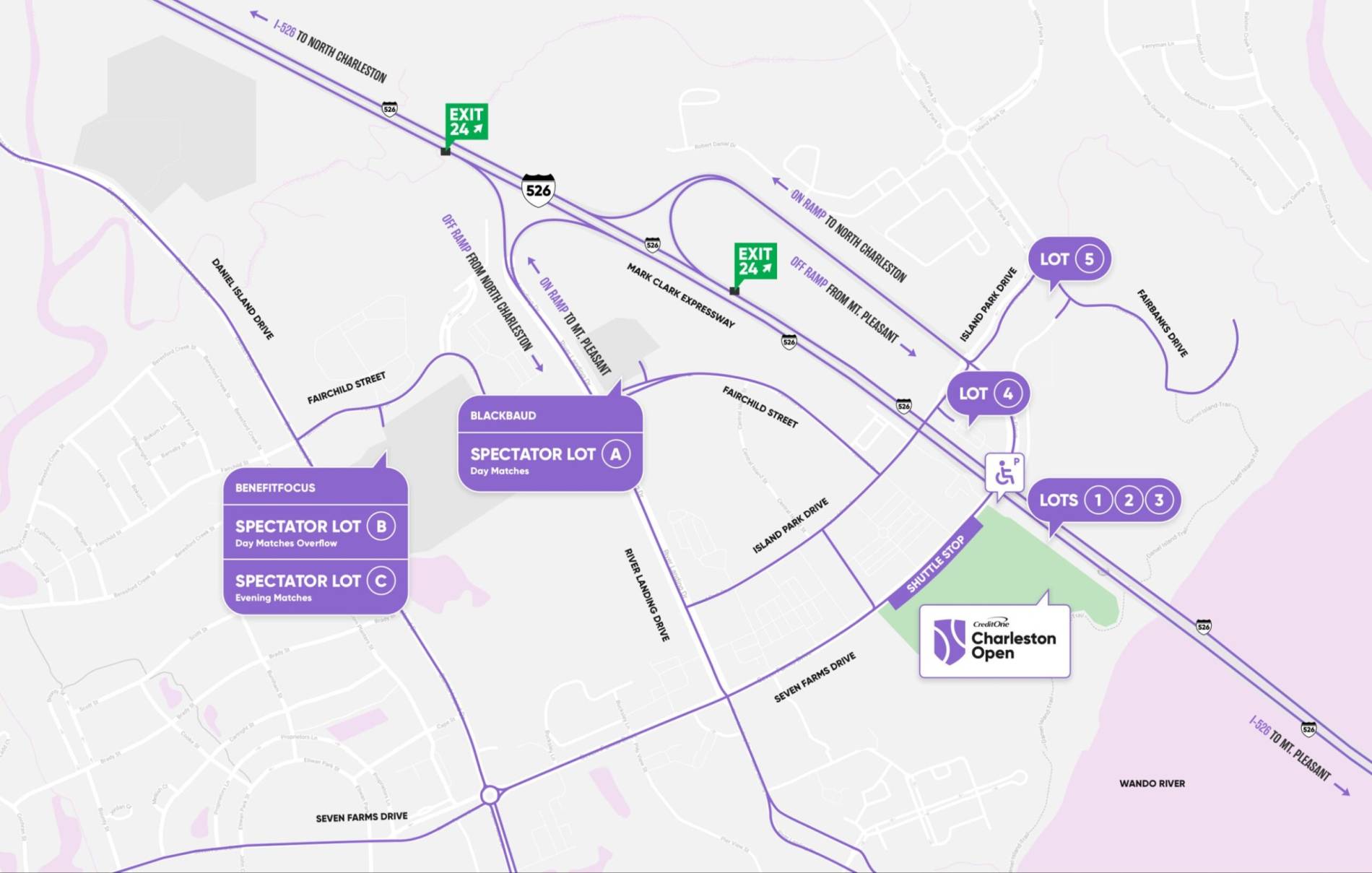 Credit One Stadium Map