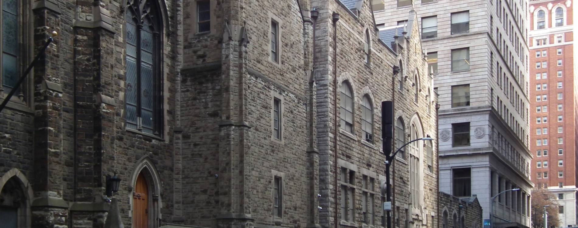 Trinity Cathedral and First Presbyterian Church on Oliver Avenue, Pittsburgh