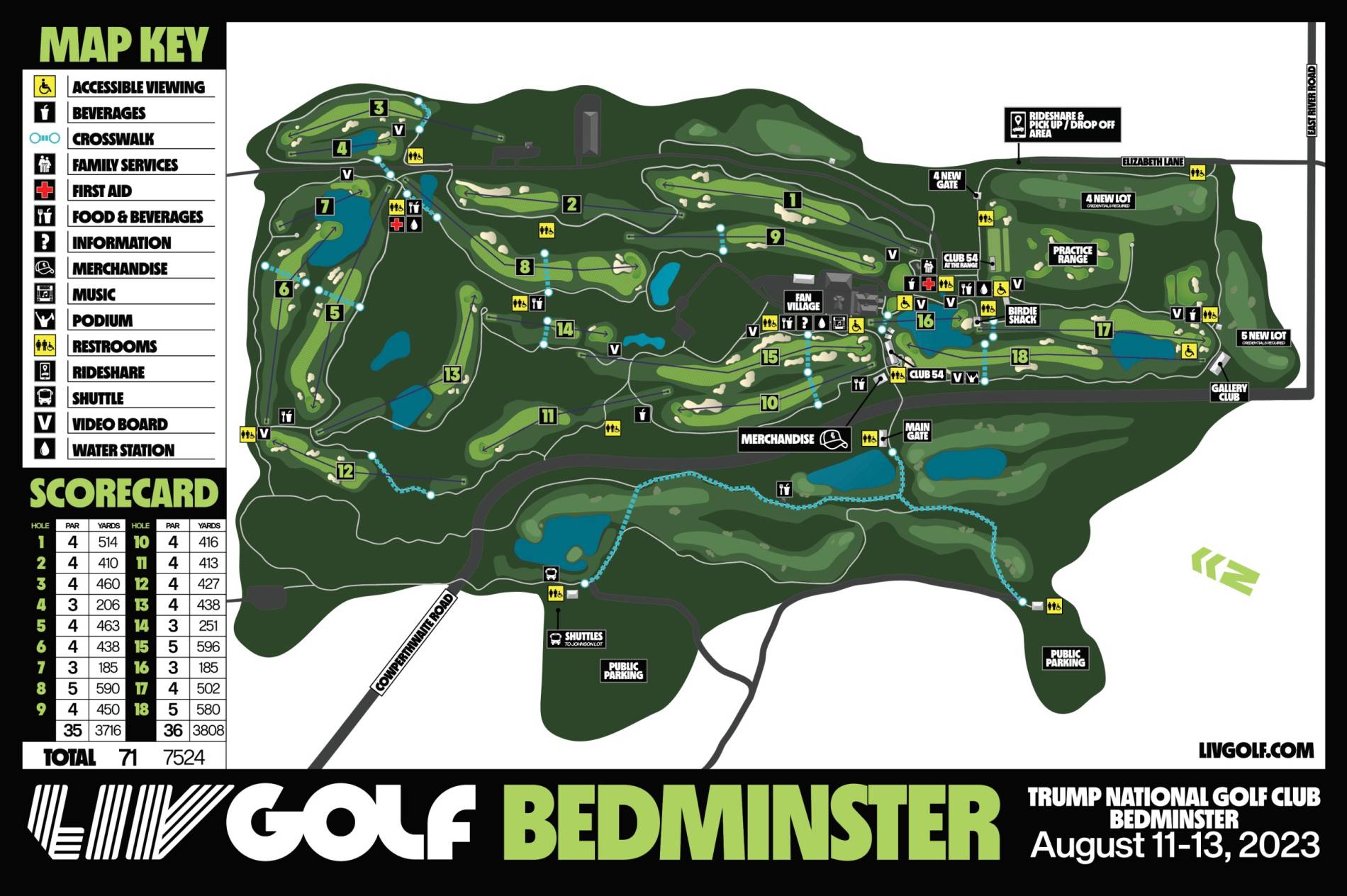 Trump National Golf Club Bedminster Map
