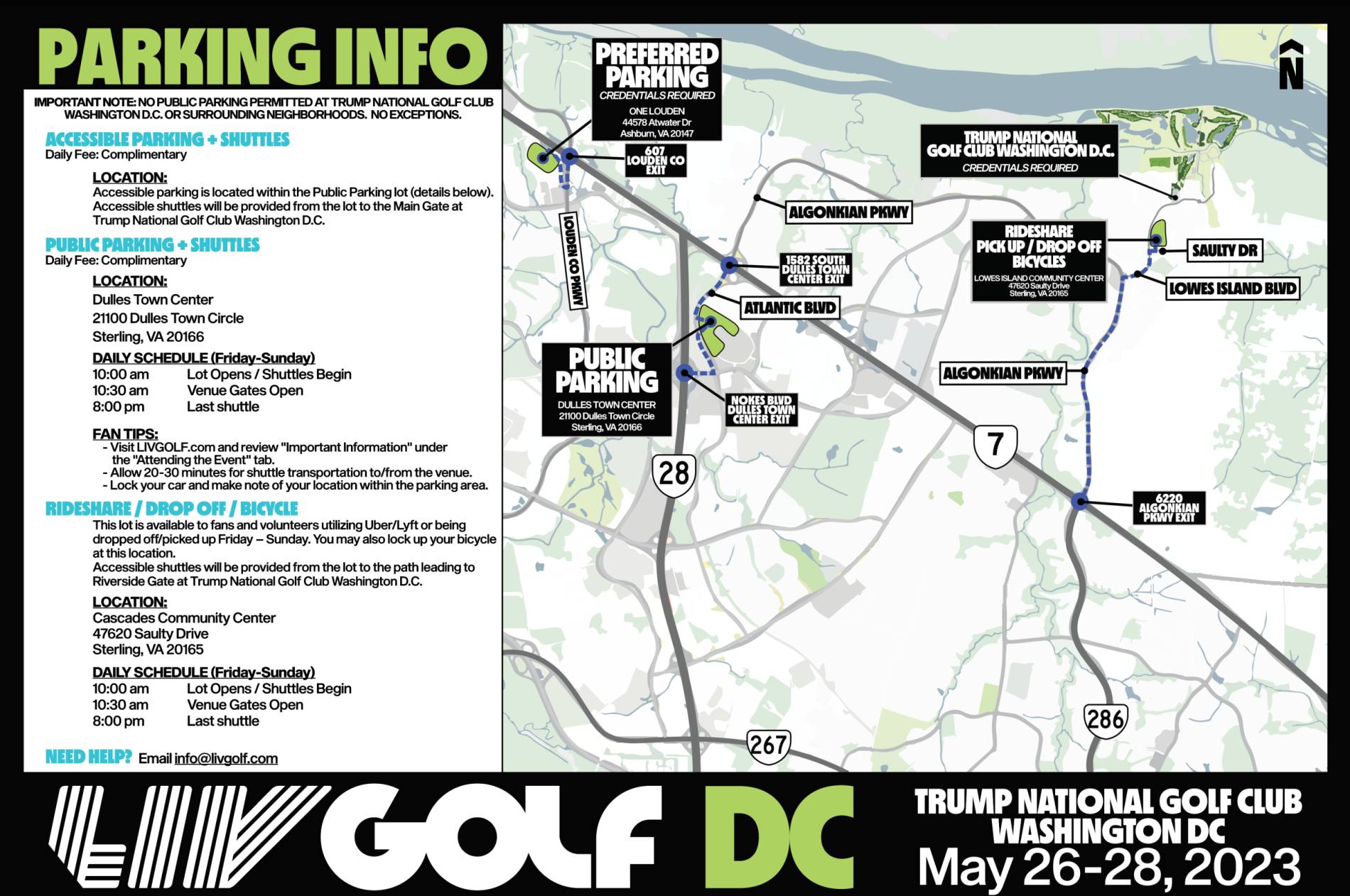 Trump National Golf Club Washington DC Map