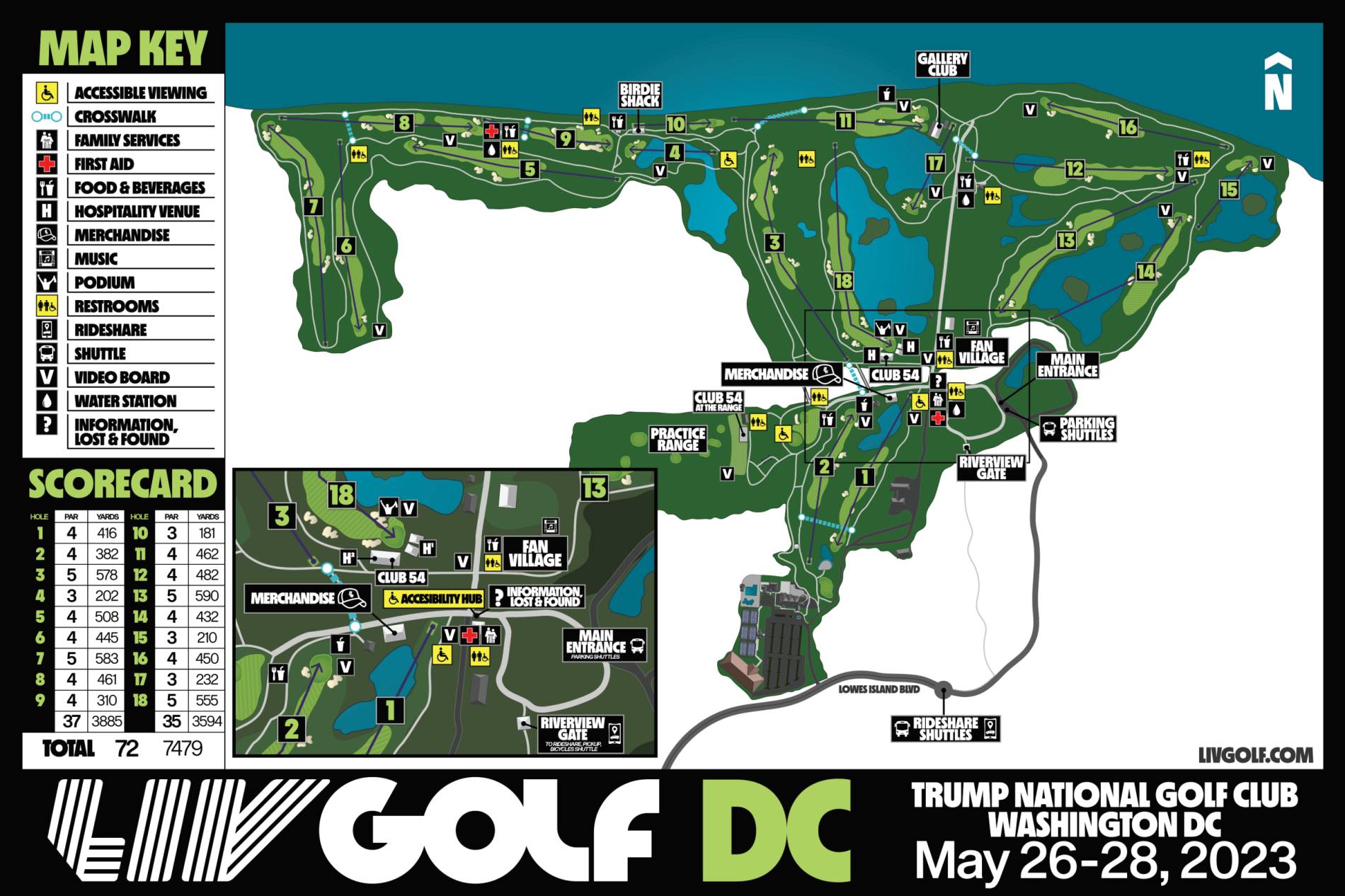 Trump National Golf Club Washington DC Map