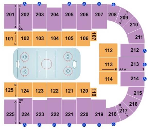 Tucson Arena Map