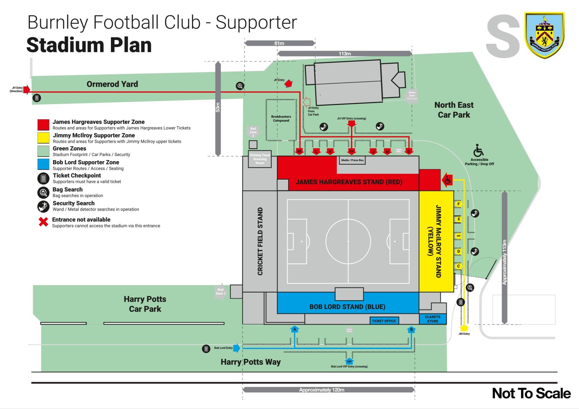 Turf Moor Map