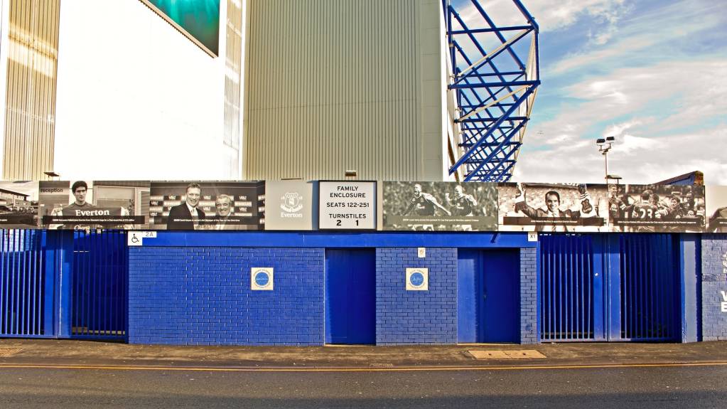 Turnstiles at Everton's Goodison Park