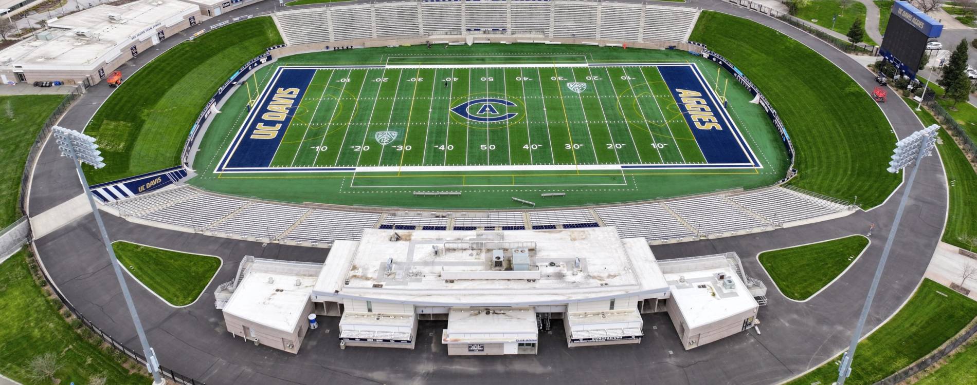 UC Davis Health Stadium from above